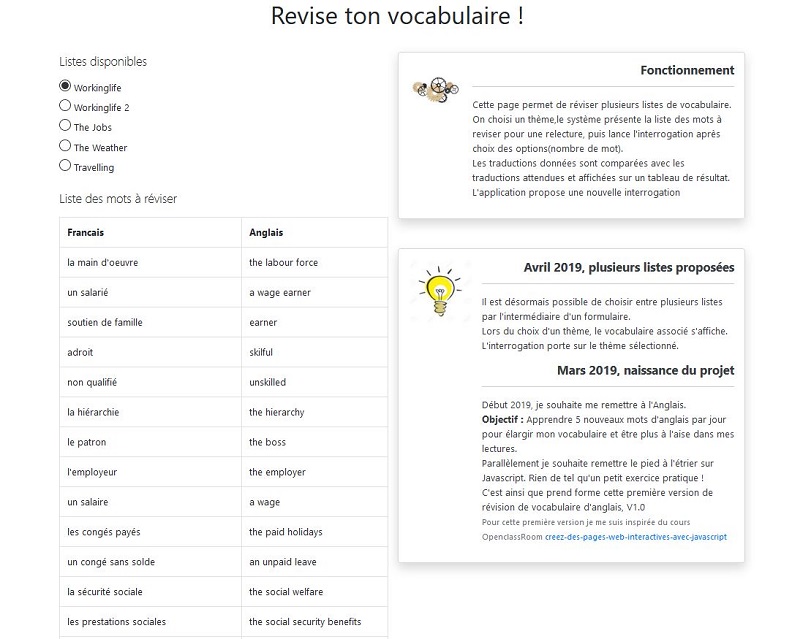 Site revise ton vocabulaire